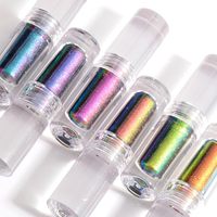 Caméléon liquide holographique Chrome irisé effet miroir Pigment haute brillance Nail Art paillettes luxe maison bricolage ongles conseils