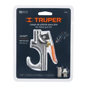 Truper pulitori ad ultrasuoni industriali torcia pistola 1/4 'npt in metallo resistente - Product Image 2