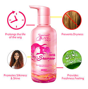 Le logo privé EVERYTHINGBLACK hydrate et protège le shampooing <span class=keywords><strong>synthétique</strong></span> pour perruques et extensions de cheveux humains - Product Image 2