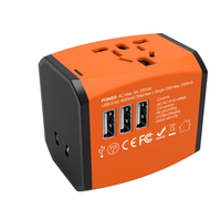 Adaptateur de voyage universel portable, nouveau, à la mode, avec quatre ports usb et de type c, prise électrique