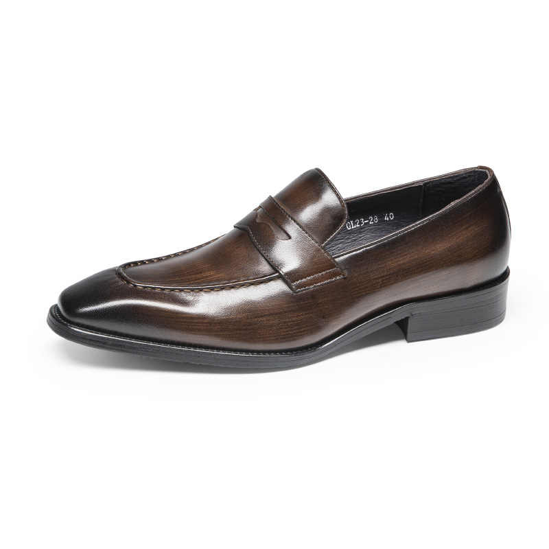 靴 Plain Loafers (brown)/ OHOTORO Mattress Loafers | Brown Cow Leather Loafers Mocha Tart with