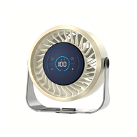 Ventilateur USB Mini Rechargeable OEM&ODM en Gros, 10000mAh, Portable, pour Bureau et Chambre, avec Veilleuse LED