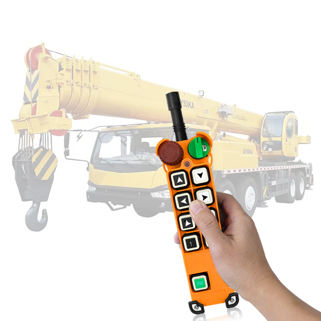 F24-8S  Industrial Wireless Remote Control Tower Crane AC 220V/380V/36V DC 12V/24V Waterproof Voice Rolling Code for Plastic