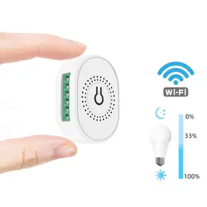 Tuya DIY Mini WiFi Smart LED Dimmer Switch Light Module App Remote Control 220V Wall Lamp On Off For Alexa Google Home