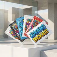 Sachets Mylar personnalisés imprimés, anti-odeur, à fermeture éclair, jetables, de qualité alimentaire, refermables, épais, pour lait, 3.5g 7g 1oz 1lb