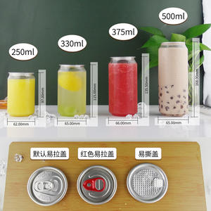 Latas de Plástico PET Personalizadas para Refrescos, Botellas de Jugo con Tapa de Aluminio Sellada, Latas para Bebidas Frías, Botellas de Jugo - Product Image 3