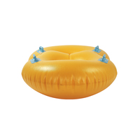Conception de logo personnalisé anneau d'eau piscine flotteur tube tapis en caoutchouc anneau flottant d'eau