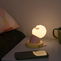 Lampe de bureau pour chambre créative petite commande tactile USB rechargeable Led cadeau moderne patte de chat veilleuse pour enfants