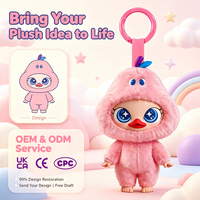 OEM/ODM Kustomisasi Boneka Plush Bentuk Buah Pir 3D Warna Pink Lucu Bergambar Kartun, Kotak Misteri