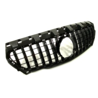 Grille de pare-chocs avant GT Style W117 ABS Noir Grille de course de pare-chocs avant pour Mercedes Benz W117 GLA 2013-2019