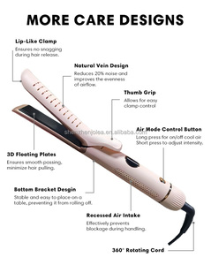 <span class=keywords><strong>Lisseur</strong></span> de cheveux à tension universelle <span class=keywords><strong>avec</strong></span> flux d'air rafraîchissant Coiffeur sans effort <span class=keywords><strong>Boucles</strong></span> ondulées durables Contrôle de la température rotatif - Product Image 6
