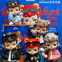 100% Auténtico, Caja de 9 Piezas, TNT Boy Rayan Natural Born Player V4 Series, Caja Sorpresa, Figuras Decorativas de PVC, Mini Juguetes Coleccionables