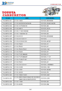 Carburateur de qualité supérieure, pour Toyota <span class=keywords><strong>1FR</strong></span> OEM 21100 — 66031 - Product Image 5