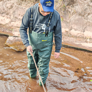 Cuissardes de pêche imperméables respirantes en nylon PVC avec bottes intégrées pour hommes et femmes – Imperméables pour la pêche - Product Image 6