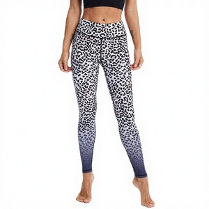Leggings Gucai pour femmes, décontractés, taille mi-haute, respirants, résistants aux déchirures, imprimés, tricot sans couture, en Spandex/Polyester, longueur intégrale - Product Image 2