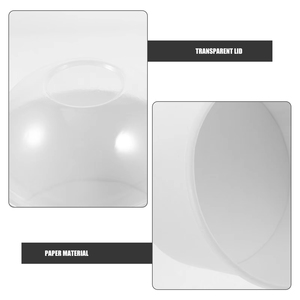 Envase Desechable Personalizado para Llevar, Contenedor para Yogurt y Pastel, Vaso de Papel Pequeño para Helado con Tapa de Domo - Product Image 6