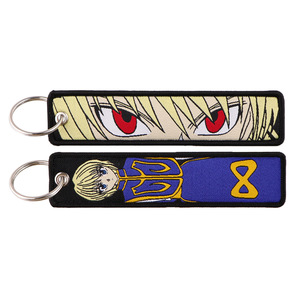 13 Estilos de Llaveros Promocionales de Aleación con Bordado de Anime Japonés Genial, Personalizables, de Tela, Tipo Jet Tag Familiar, <span class=keywords><strong>para</strong></span> Motocicletas y Coches - Product Image 6