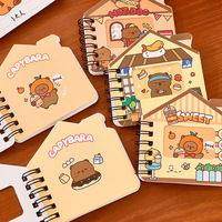 Carnet de notes fantaisie avec fenêtre en forme de capybara, personnalisable, mini carnet de notes, kawaii, carnet de notes mignon pour enfants