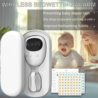 Alarme d'énurésie sans fil à haute sensibilité en ABS avec détection de vibrations sonores, pour enfants et personnes âgées, avec capteurs et moniteur d'humidité