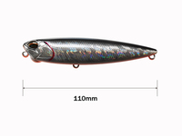 LUTAC Crayon VIB/110MM/21G/ Treble Treble Hook 6 # Floating Stick Baits Lead Beads Laser Skin 3D Holographic Eyes ABS/PVC Plastic