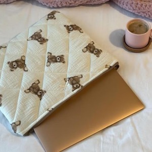 Nuevo producto transfronterizo: Funda/bolsa para portátil con diseño de oso de peluche, linda funda protectora acolchada para iPad/tablet. - Product Image 1