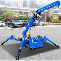 Offre Spéciale 3 tonnes 5 tonnes Mini araignée grue sur chenilles flèche de levage remorquable certificat CE utilisé condition noyau y compris moteur pompe boîte de vitesses