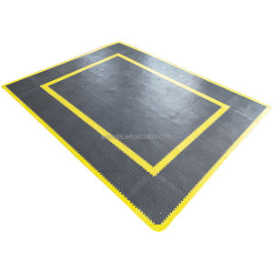 Venta de fábrica, suelo móvil de PVC de carga fuerte, suelo de vinilo para interiores, antideslizante, garaje, sótano, patio Industrial - Product Image 2