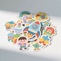 Feuille de coupe de graffiti en vinyle avec impression personnalisée Autocollants auto-adhésifs personnalisés pour enfants avec dessin animé mignon