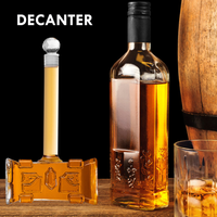 Carafe à vin rouge, whisky, tequila en verre de 400 ml en forme de marteau, design tendance 2024, aérateur, bouteille, accessoires de bar uniques