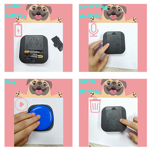Aomago-Grabadora de Audio para mascotas, botón pulsador grabable de voz para perros - Product Image 3