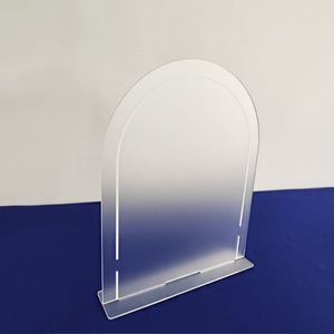 Bảng Hiệu Trống Acrylic Cong Bảng Hiệu Acrylic Mờ Tùy Chỉnh Bảng Hiệu Trống <span class=keywords><strong>Lucite</strong></span> Đứng - Product Image 4