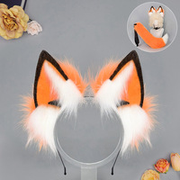 DREAM FASHION Ensemble Lolita Oreilles et Queue de Renard, Accessoires Cheveux Cosplay, Cadeau