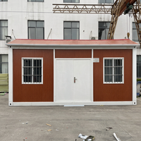 Maison modulaire en conteneur à toit incliné robuste pour salle d'isolement, bureau de chantier, solution de logement préfabriqué à faible coût