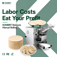 Machine à faire des roti et des tortillas de qualité alimentaire avec diamètre réglable pour restaurant et usine
