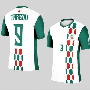 Maillots de football personnalisés du Moyen-Orient pour équipes, T-shirts à col en V, uniformes des équipes du Qatar et de l'Irak, maillots de football rétro - Product Image 3