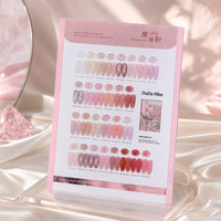 Lot de vernis gel UV LED français Wei 28 couleurs avec formule liquide en flacon pour salons de manucure professionnels