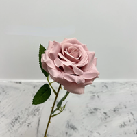 Rose artificielle en soie à tige unique, effet diamant, pour mur floral de mariage, décoration florale, vente en gros