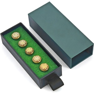 Botón de metal KUNSHUO para Baju Melayu, con diseño personalizado y logotipo, para ropa y camisas malayas. - Product Image 1