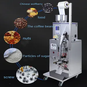 Máquina multifuncional para embalagem de grãos de arroz, grãos pequenos, açúcar, nozes, pó, chá, sal, leite, bastão, enchimento e selagem