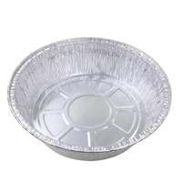 Bol en aluminium jetable de qualité alimentaire 650 ml, boîte en aluminium résistante à la chaleur pour la préparation de repas au barbecue, emballage alimentaire