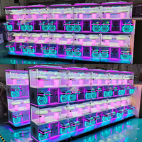 Machine d'arcade de luxe 4 joueurs avec attrape-prix, thème spatial, éclairage LED, fonctionnement par pièces et billets, couleur personnalisable JiSun JJS-CL006