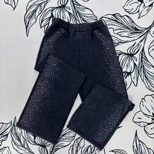 Abbigliamento sportivo con strass su misura e pantaloni Casual <span class=keywords><strong>in</strong></span> cotone Casual per <span class=keywords><strong>uomini</strong></span> e <span class=keywords><strong>donne</strong></span> sciolti e comodi per l'autunno - Product Image 3