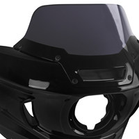 Pour Softail 1825 Road Glide ST Street Bob Fat Boy Breakout 0617 Dyna, couvre-culasse Titan, carénage avant noir, pare-brise