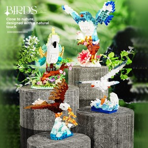 NUEVO Juguete de Bloques de Construcción de Animales de la Serie Pájaro Volador, Caja Musical, Decoración, Regalo, Juguetes Educativos - Product Image 2