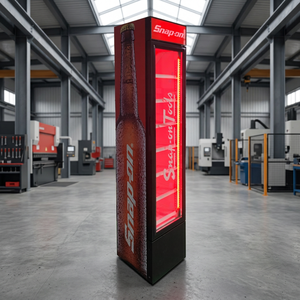 Refrigerador expositor delgado de 105 <span class=keywords><strong>L</strong></span> con 7 estantes, enfriador de bebidas con puerta de cristal - Product Image 3