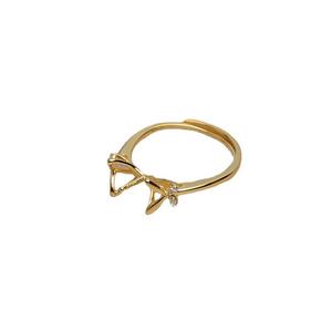 แหวนเงินแท้ S925 รูปผีเสื้อแบบเปิด ปรับขนาดได้ พร้อมไข่มุก 9-10 มม. รุ่น JG5228 อุปกรณ์ทำเครื่องประดับและส่วนประกอบ ฐานเปล่า - Product Image 5