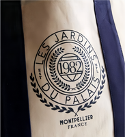 Sac fourre-tout en toile de coton avec bandoulière et poignée renforcée, style décontracté, logo personnalisé, idéal pour l'école