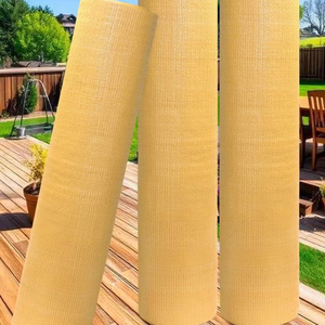 Filet d'ombrage isolant thermique en HDPE beige pour extérieur, protection solaire pour cour, balcon, piscine, serre - Product Image 4