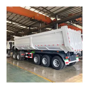 Nhiệm vụ nặng nề U-Hình dạng 3-6 trục tipper xe tải Trailer bán Tipping xe tải để bán