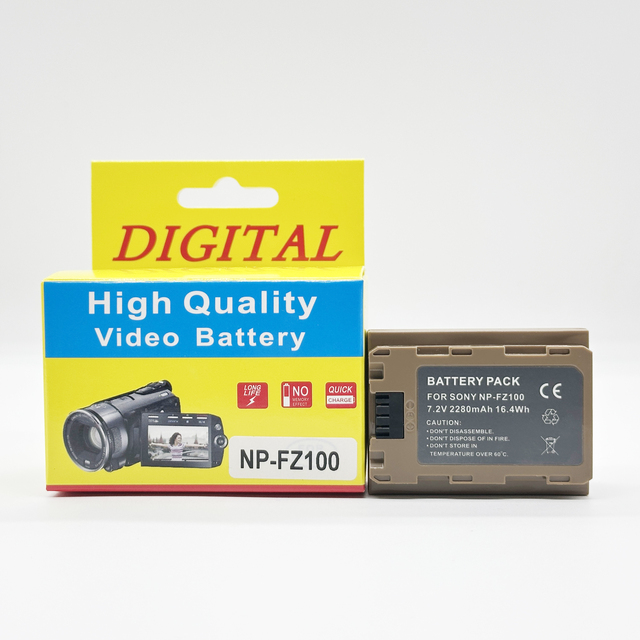 NP-FZ100 Rechargeable 7.2V Lithium Polymer Camera Battery for A7RIII/A7M3/A7R3/R4/FZ100-in Stock